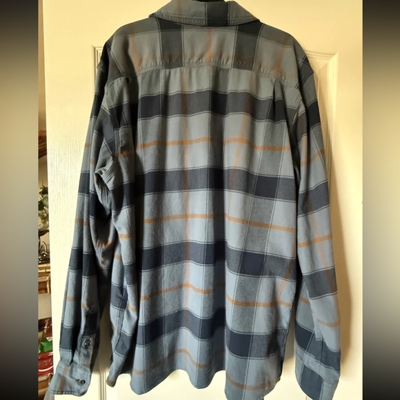 NFS- Sold Carhartt Rugged Flex Plaid Flannel Shirt Jacket Blue Mens 2XL - Picture 2 of 10